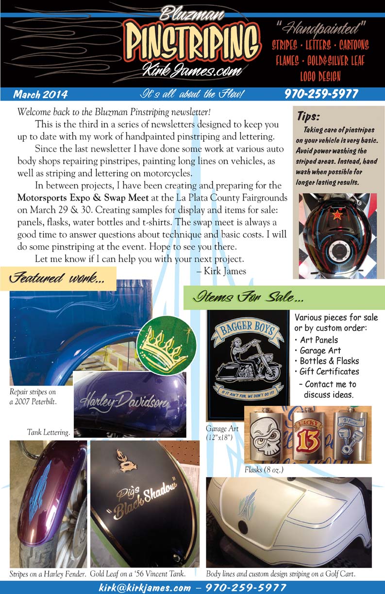 March 2014  Newsletter