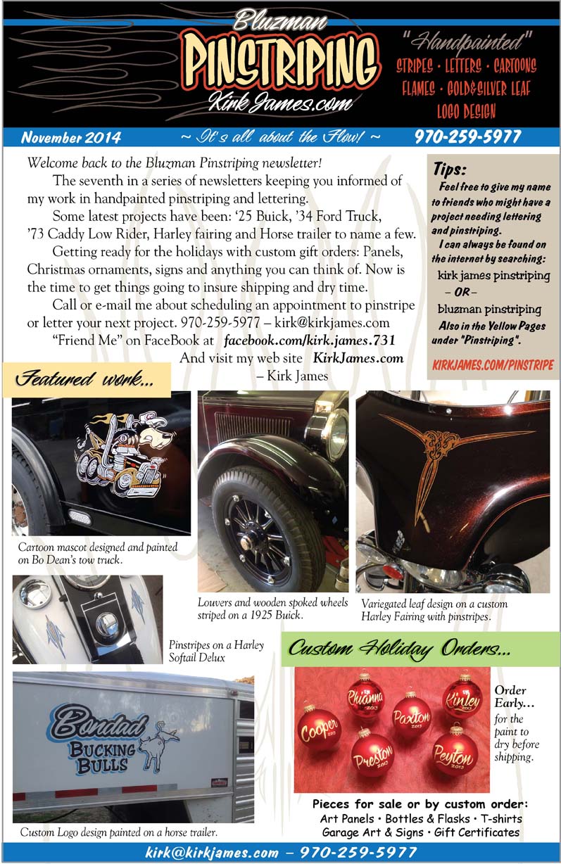 November 2014 Newsletter