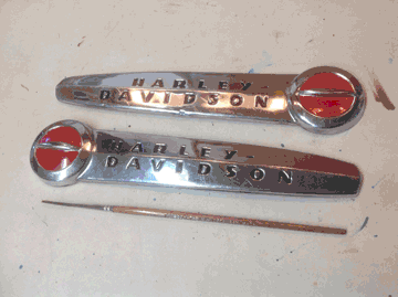 Hand Painted Harley Emblems