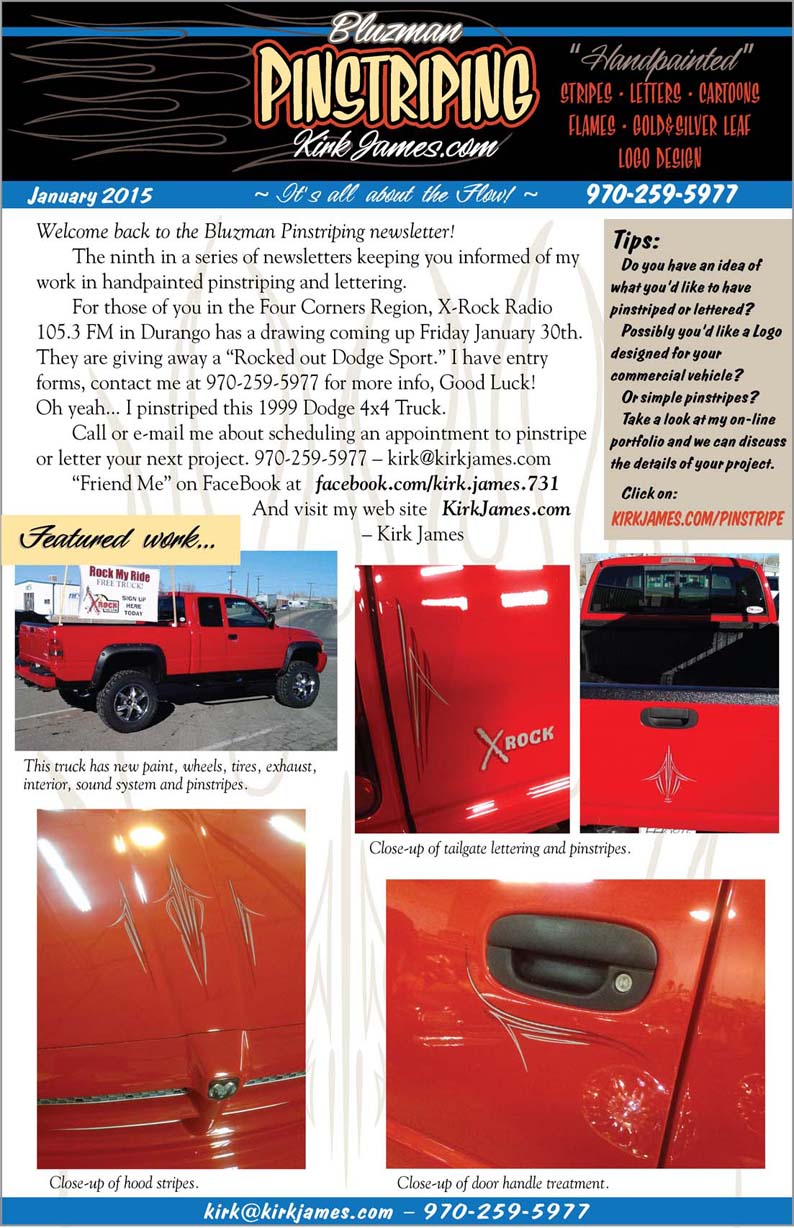 January 2015 Newsletter